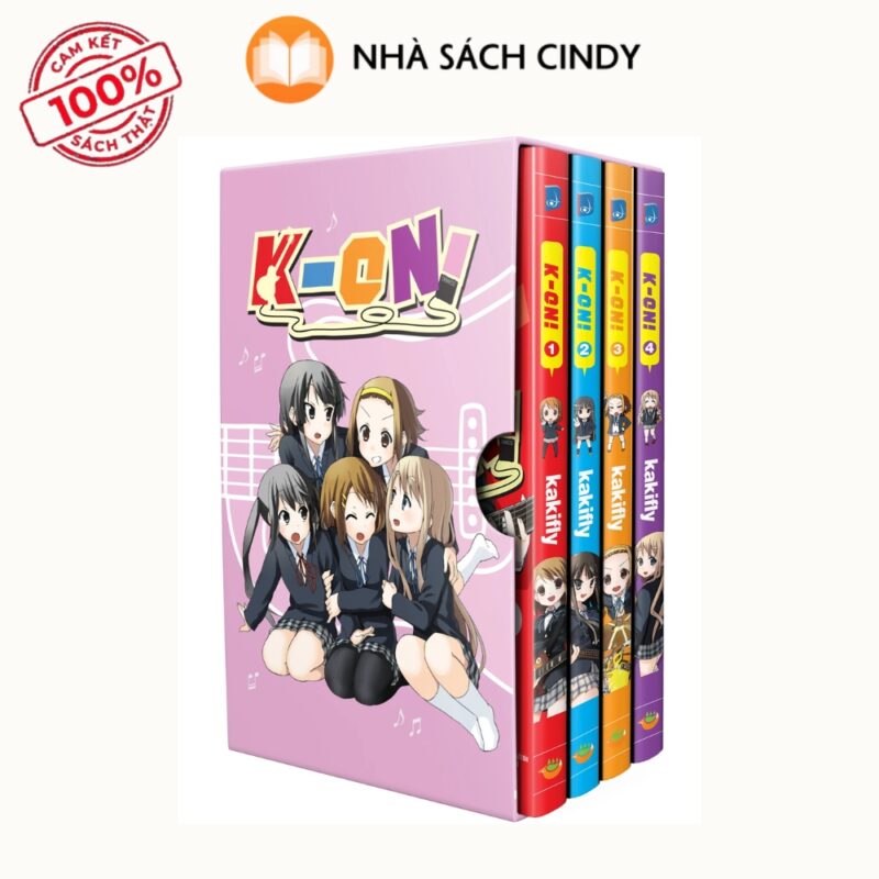 Sách Boxset K-On (Tặng Kèm 7 Card PVC Nhân Vật + Standee K-On) | Nhà Sách Cindy