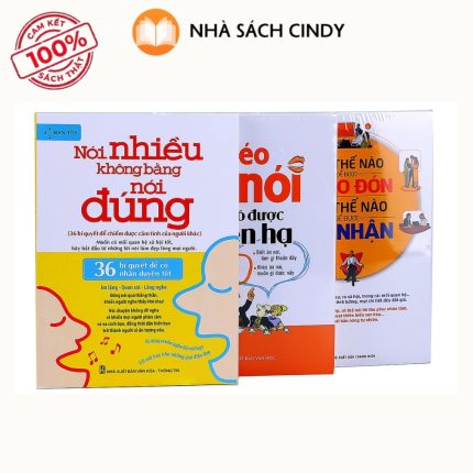 Combo Khéo Ăn Nói Sẽ Có Được Thiên Hạ + Nói Thế Nào Để Được Chào Đón + Nói Nhiều Không Bằng Nói Đúng (Trọn Bộ 3 Cuốn) – Tác giả Trác Nhã | Nhà Sách Cindy