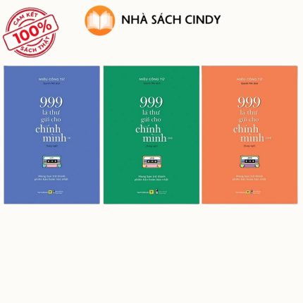 Sách Sách Song Ngữ 999 Lá Thư Gửi Cho Chính Mình – Mong Bạn Trở Thành Phiên Bản Hoàn Hảo Nhất (Phần 1 + 2 + 3) | Nhà Sách Cindy