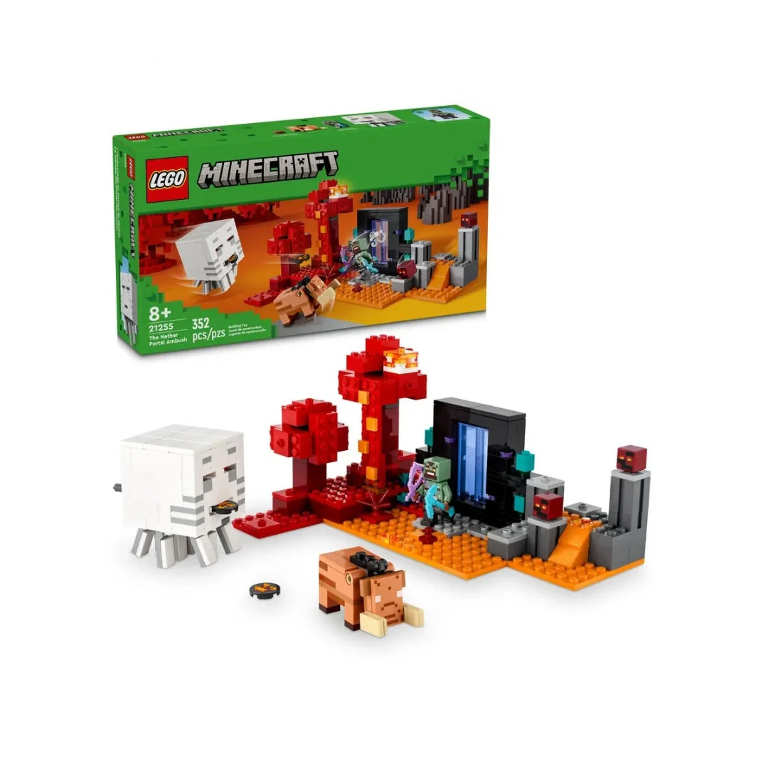 Đồ chơi lắp ráp Cuộc phục kích cổng địa ngục Nether LEGO MINECRAFT Đồ chơi lắp ráp Cuộc phục kích cổng địa ngục Nether LEGO MINECRAFT